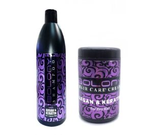 پک ماسک مو بدون سولفانت و شامپو بدون سولفات آرگان بلونی