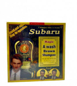 شامپو رنگ دوقلو قهوهای سوبار.و