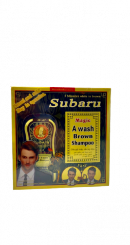 شامپو رنگ دوقلو قهوهای سوبار.و