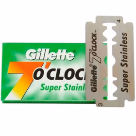 تیغ یدک سنتی اصلاح ژیلت O,Clock بسته 5 عددی